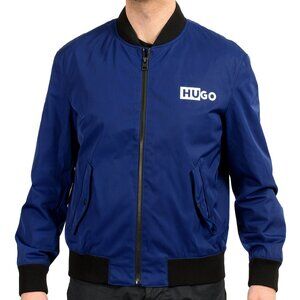 Hugo Boss "Boris2241_Macy's" Water Repellent Full Zip Bomber Jacket US S IT 48
